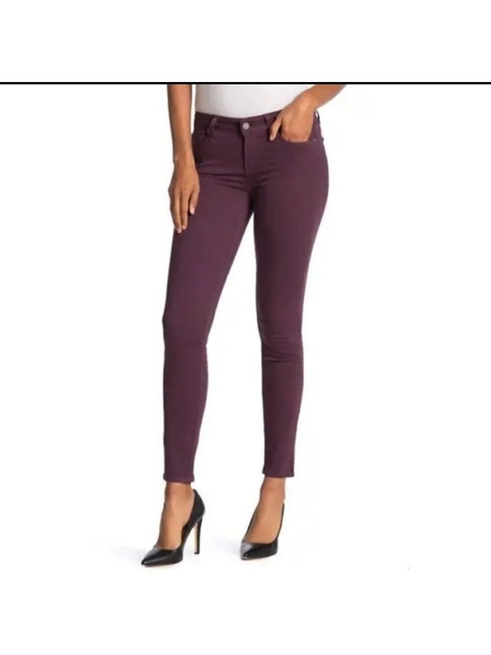 PAIGE Verdugo Ankle Jeans in Beet
